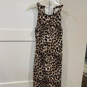 New York & Company Animal Print Sleeveless Dress